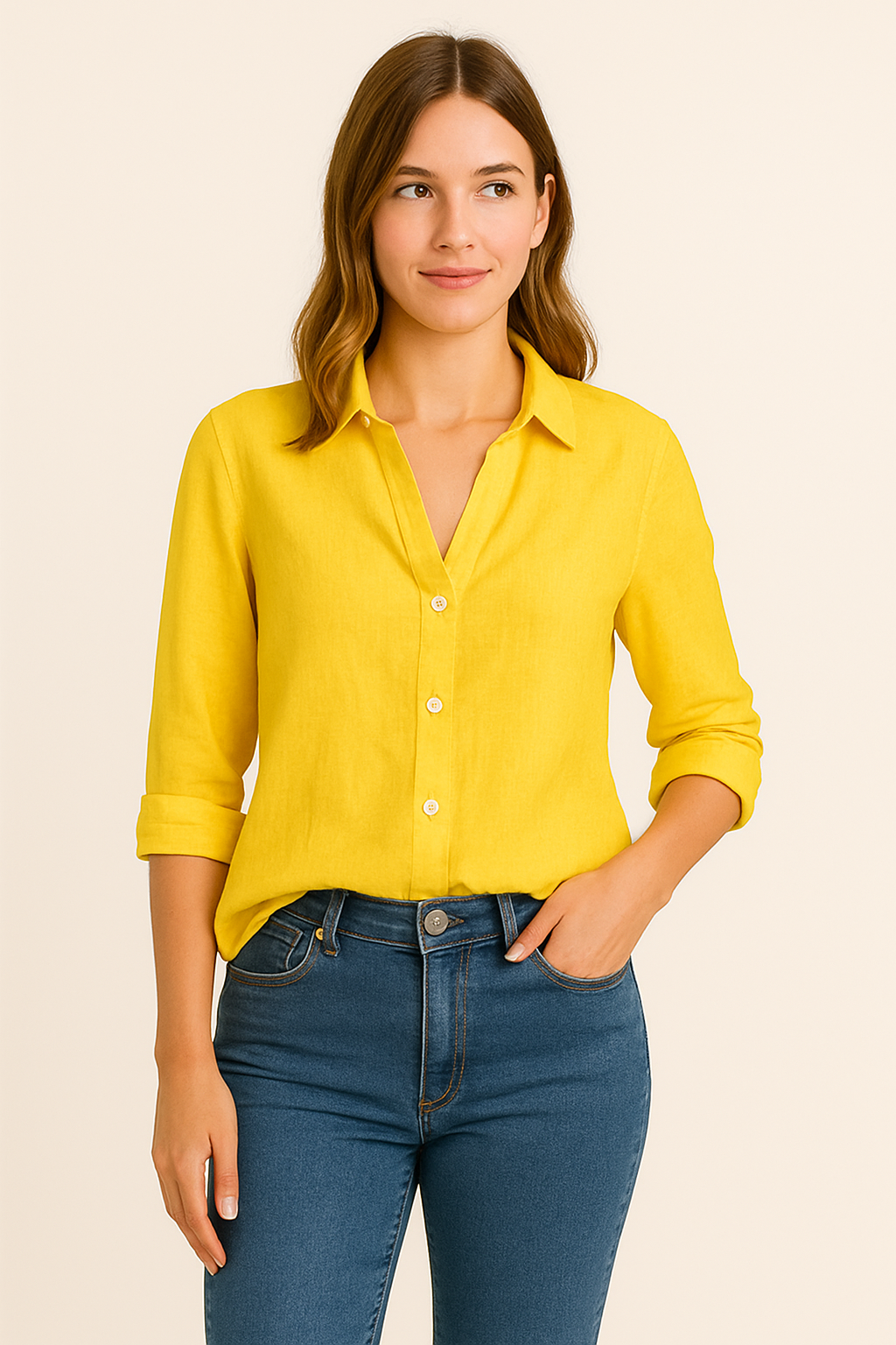 Ashford | Fionn Women’s blouse – Soft-Touch – Tailored Fit – Minimal Design