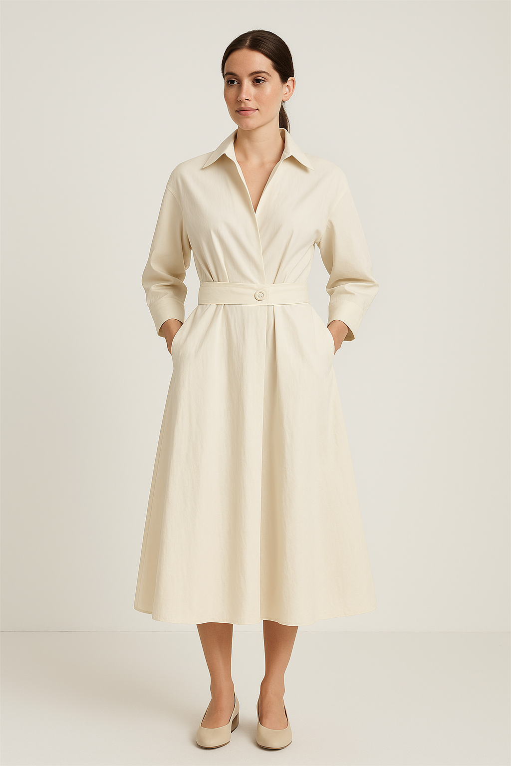Ashford | Sarah Women's Cotton Style Shirt Dress