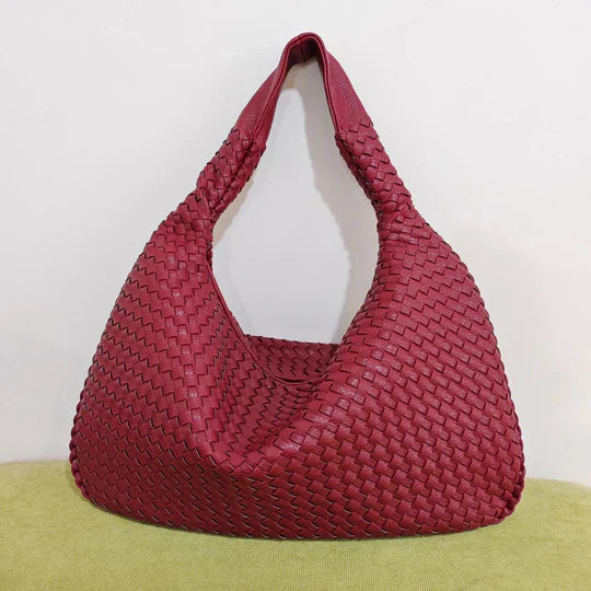 Ashford | Sólveig – Red Woven Shopper Bag for Women
