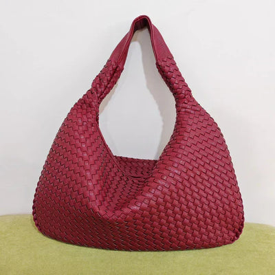 Ashford | Sólveig – Red Woven Shopper Bag for Women