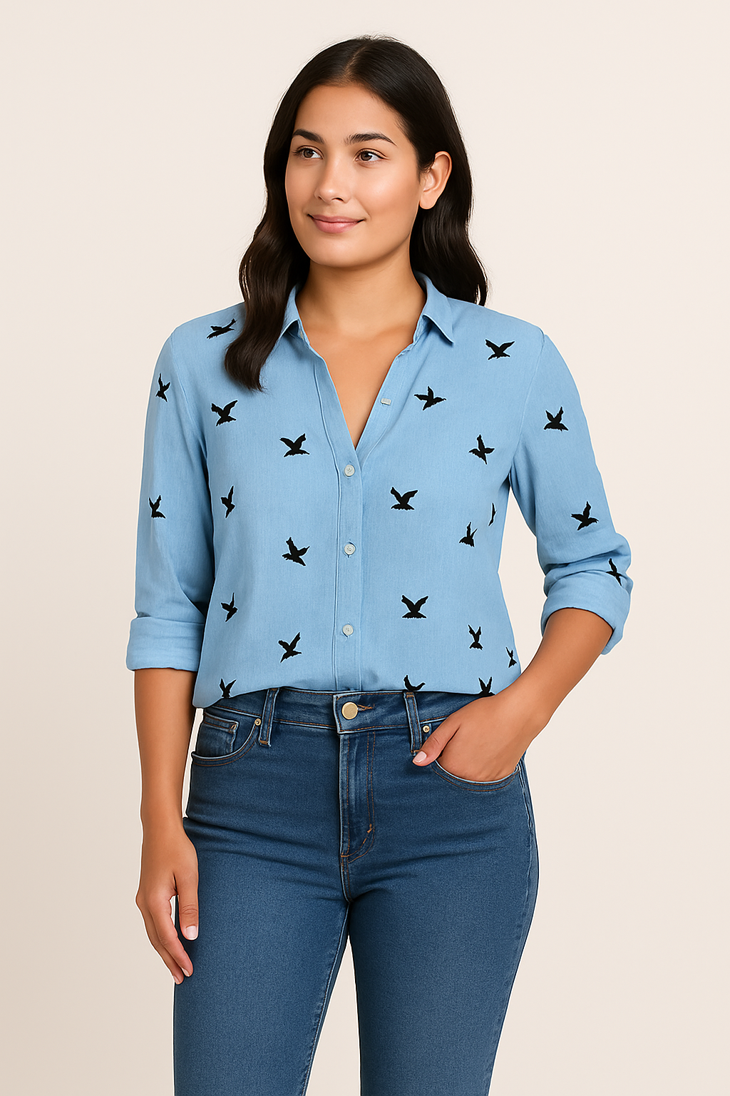 Ashford | Fionn Women’s blouse – Soft-Touch – Tailored Fit – Minimal Design