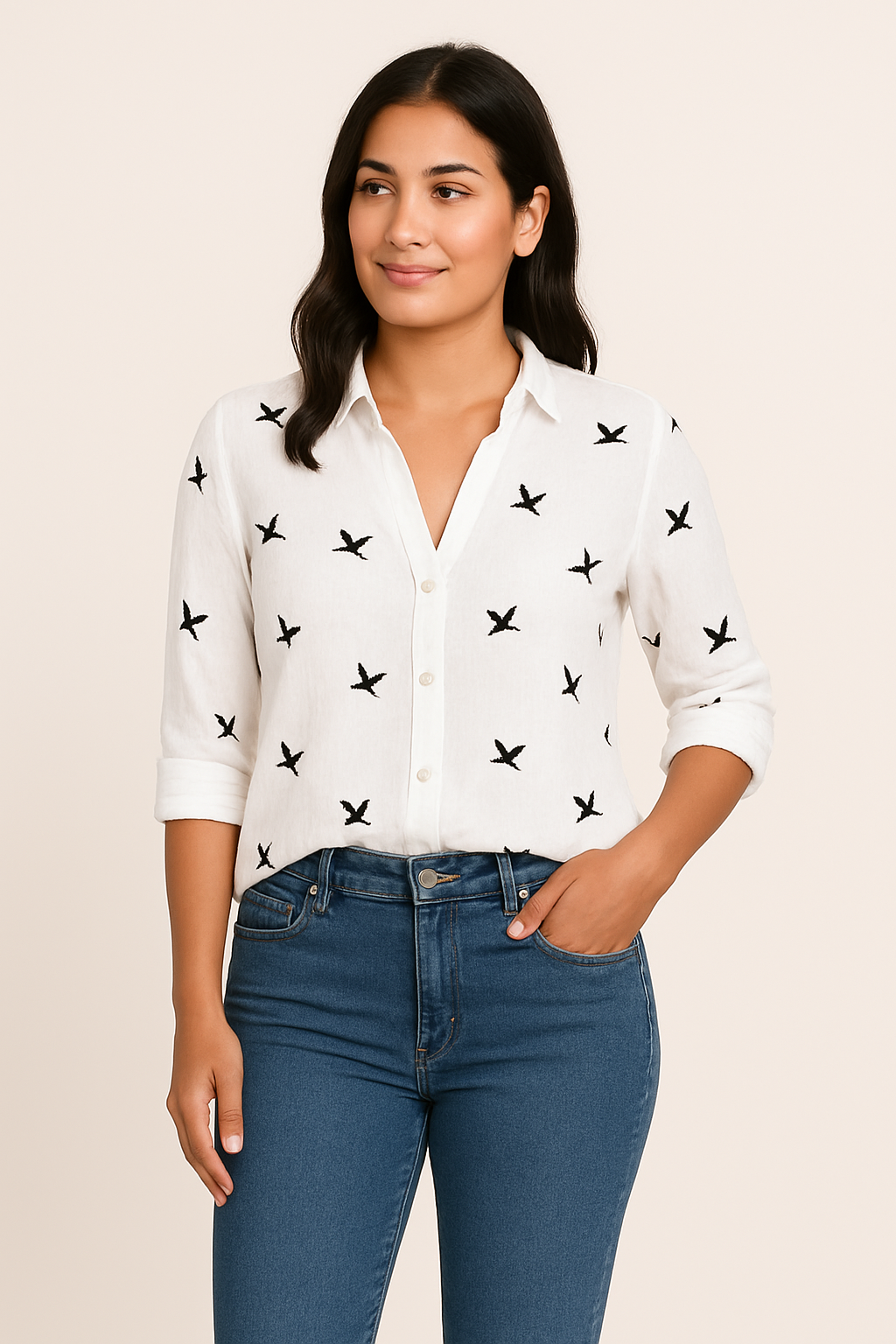 Ashford | Fionn Women’s blouse – Soft-Touch – Tailored Fit – Minimal Design