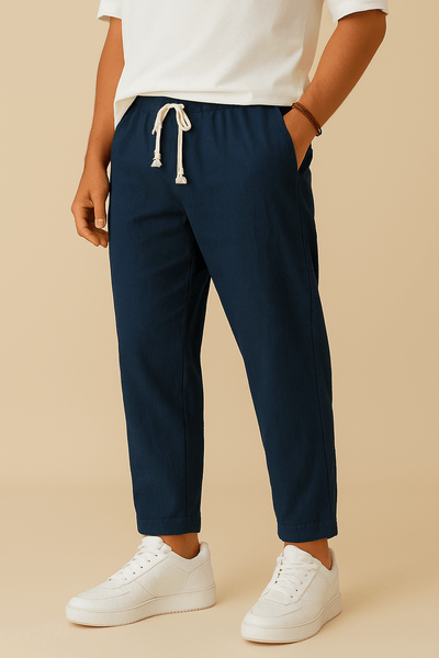 Ashford | Alicante Beach Lightweight Linen Style Trousers with Breathable Weave - Ashford London Clothing