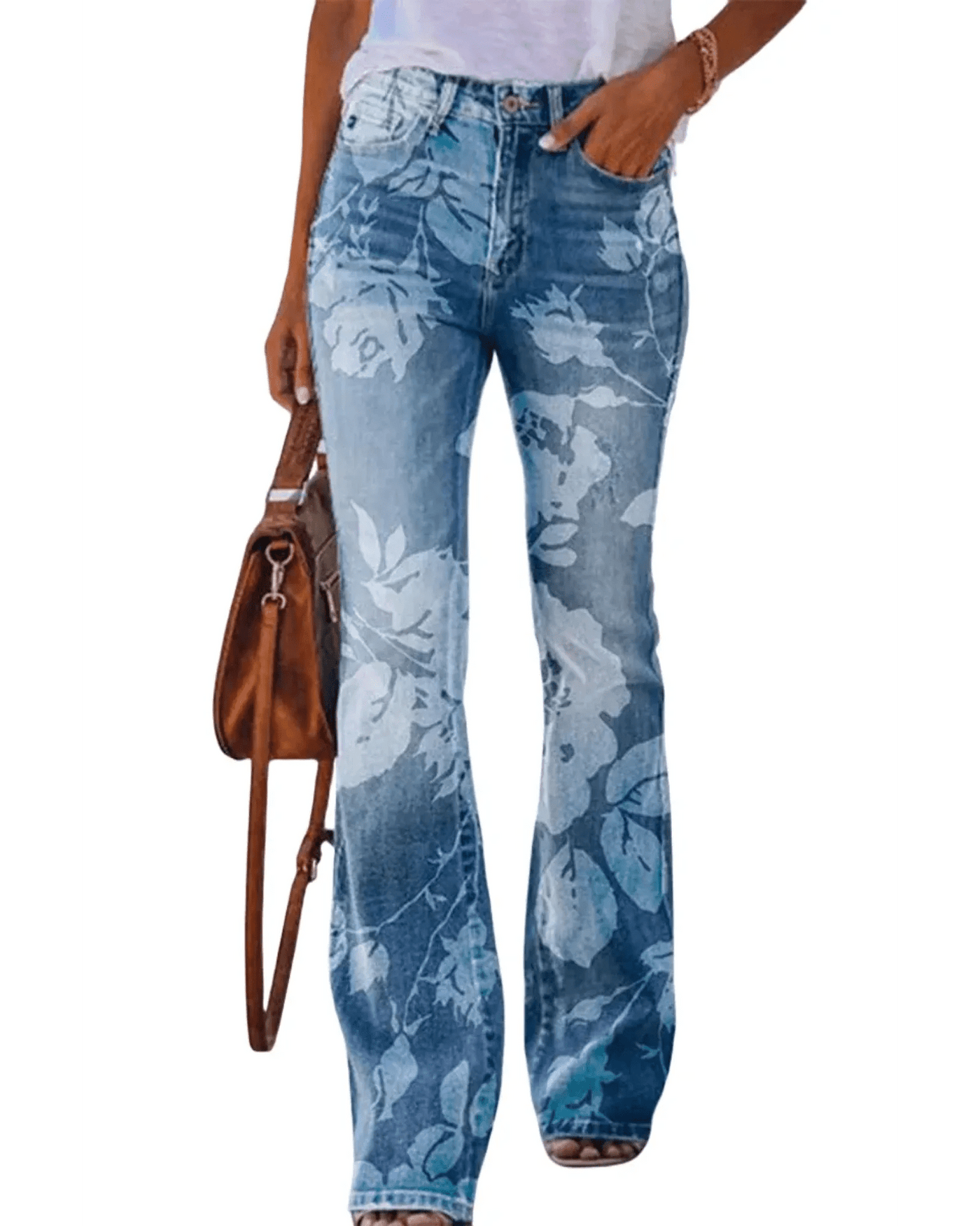 Ashford | Alice Womens Floral Jeans - Ashford London Clothing