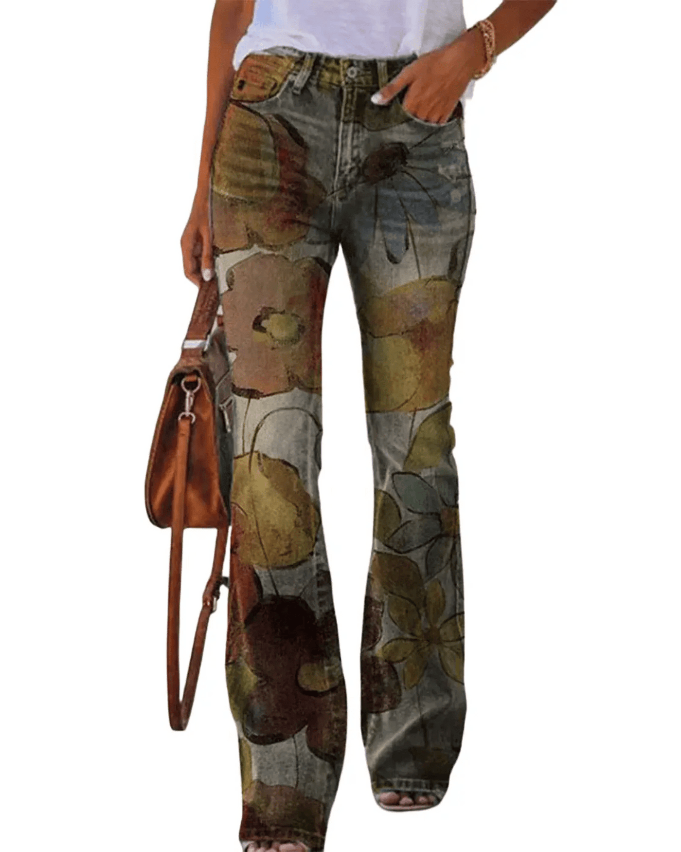 Ashford | Alice Womens Floral Jeans - Ashford London Clothing