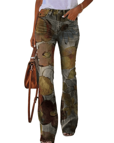 Ashford | Alice Womens Floral Jeans - Ashford London Clothing