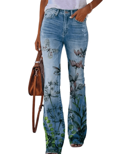Ashford | Alice Womens Floral Jeans - Ashford London Clothing