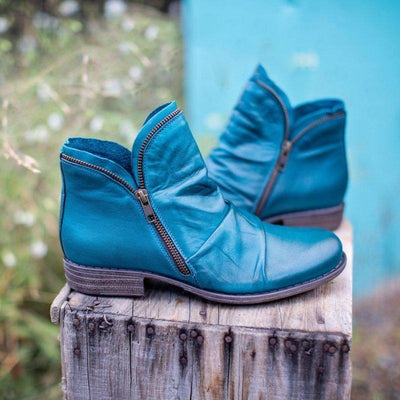 Ashford | Alina – Women’s Zip-Up Ankle Boots – PU Leather