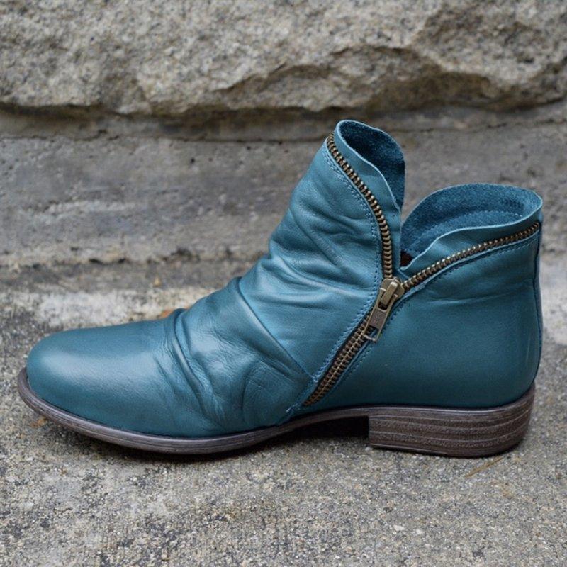Ashford | Alina – Women’s Zip-Up Ankle Boots – PU Leather