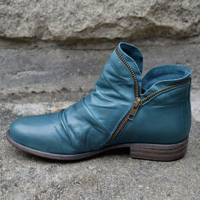 Ashford | Alina – Women’s Zip-Up Ankle Boots – PU Leather