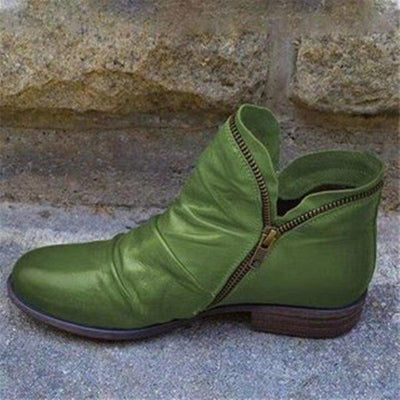Ashford | Alina – Women’s Zip-Up Ankle Boots – PU Leather