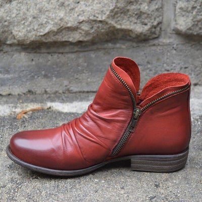 Ashford | Alina – Women’s Zip-Up Ankle Boots – PU Leather