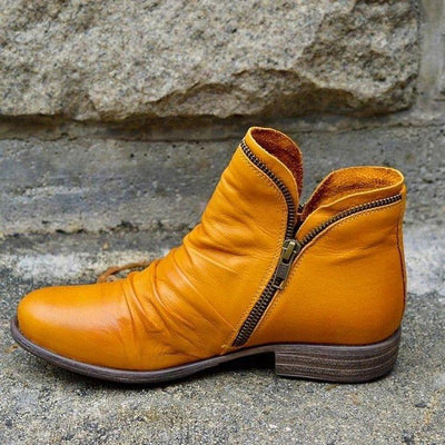 Ashford | Alina – Women’s Zip-Up Ankle Boots – PU Leather