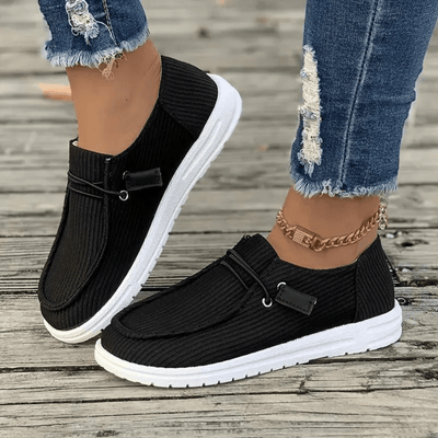 Ashford | Amélie – Women’s Slip - On Shoes – Soft Knit – Flat Sole – Textured Upper – Casual Fit - Ashford London Clothing