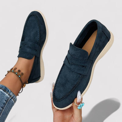 Ashford | Astrid – Women’s Soft - Brushed Fabric Loafers – Pointed Toe, Cushioned Insole - Ashford London Clothing
