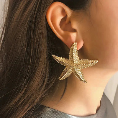 Ashford | Bella – Starfish Drop Earrings in Gold - Ashford London Clothing