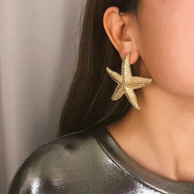 Ashford | Bella – Starfish Drop Earrings in Gold - Ashford London Clothing