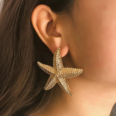 Ashford | Bella – Starfish Drop Earrings in Gold - Ashford London Clothing