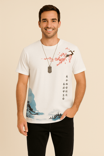 Ashford |Blossom Wave T-Shirt – Short Sleeve - Ashford London Clothing
