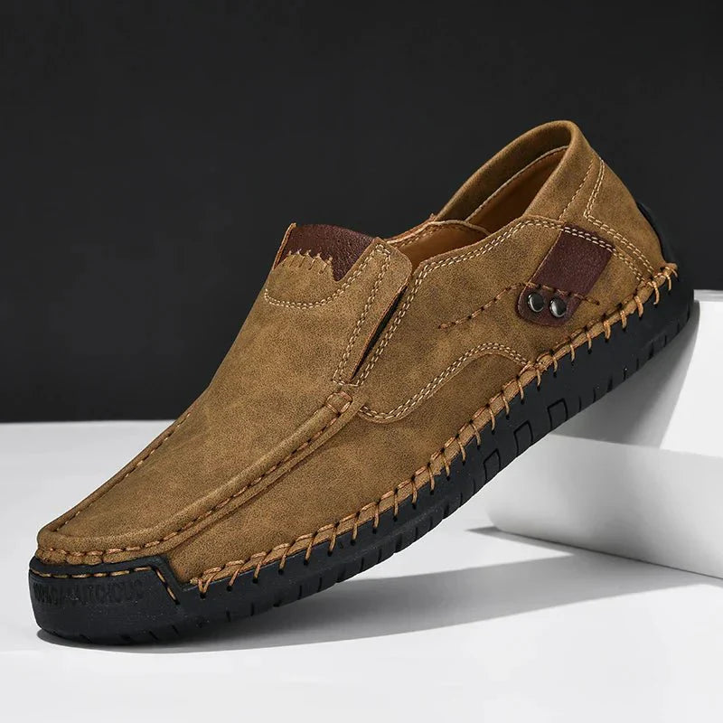 Ashford | Brodie – Men's Slip - On Leather Loafers with Modern Fit - Ashford London Clothing