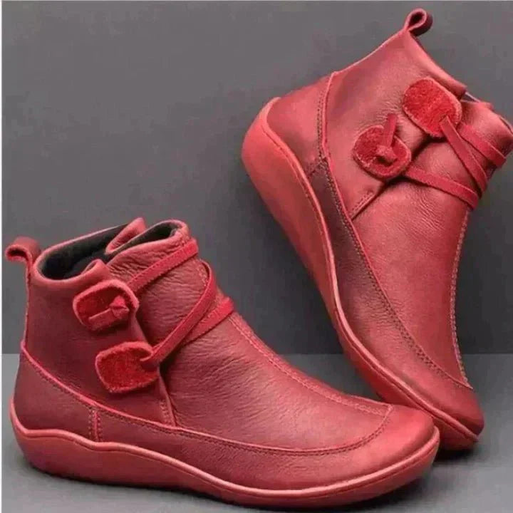 Ashford | Carys – Women’s Orthopaedic Mid-Top Boots with Buckle Strap Design