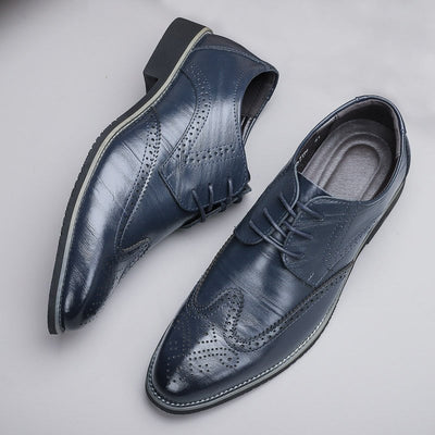 Ashford | Damien Men’s Lace - Up Shoes – Ombre Design – Pointed Toe – PU Leather - Ashford London Clothing