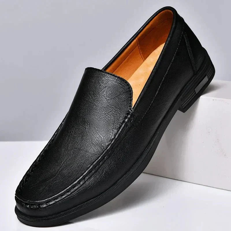 Ashford | Declan Men’s Leather Moccasins – Slip - On – Handstitched – Smart Casual - Ashford London Clothing