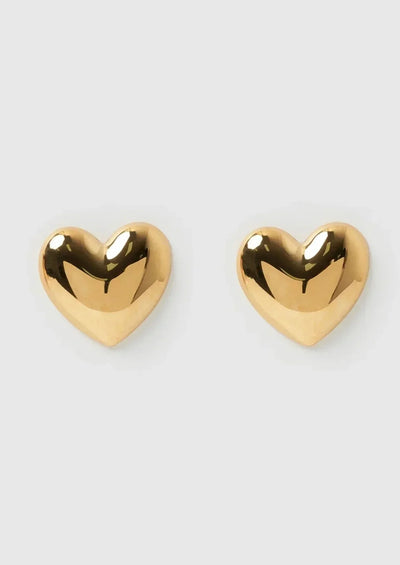 Ashford | Diana – Heart - Shaped Earrings with Durable PVD Coating - Ashford London Clothing
