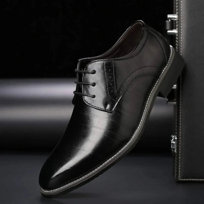 Ashford | Dylan Men’s Leather Oxford Shoes – Classic Lace - Up – Formal Brogue Detailing - Ashford London Clothing