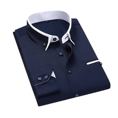 ASHFORD | Elegant casual long - sleeve shirt for men - Ashford London Clothing