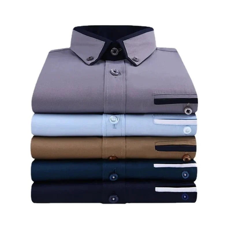 ASHFORD | Elegant casual long - sleeve shirt for men - Ashford London Clothing
