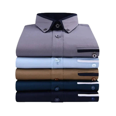 ASHFORD | Elegant casual long - sleeve shirt for men - Ashford London Clothing