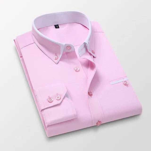 ASHFORD | Elegant casual long - sleeve shirt for men - Ashford London Clothing
