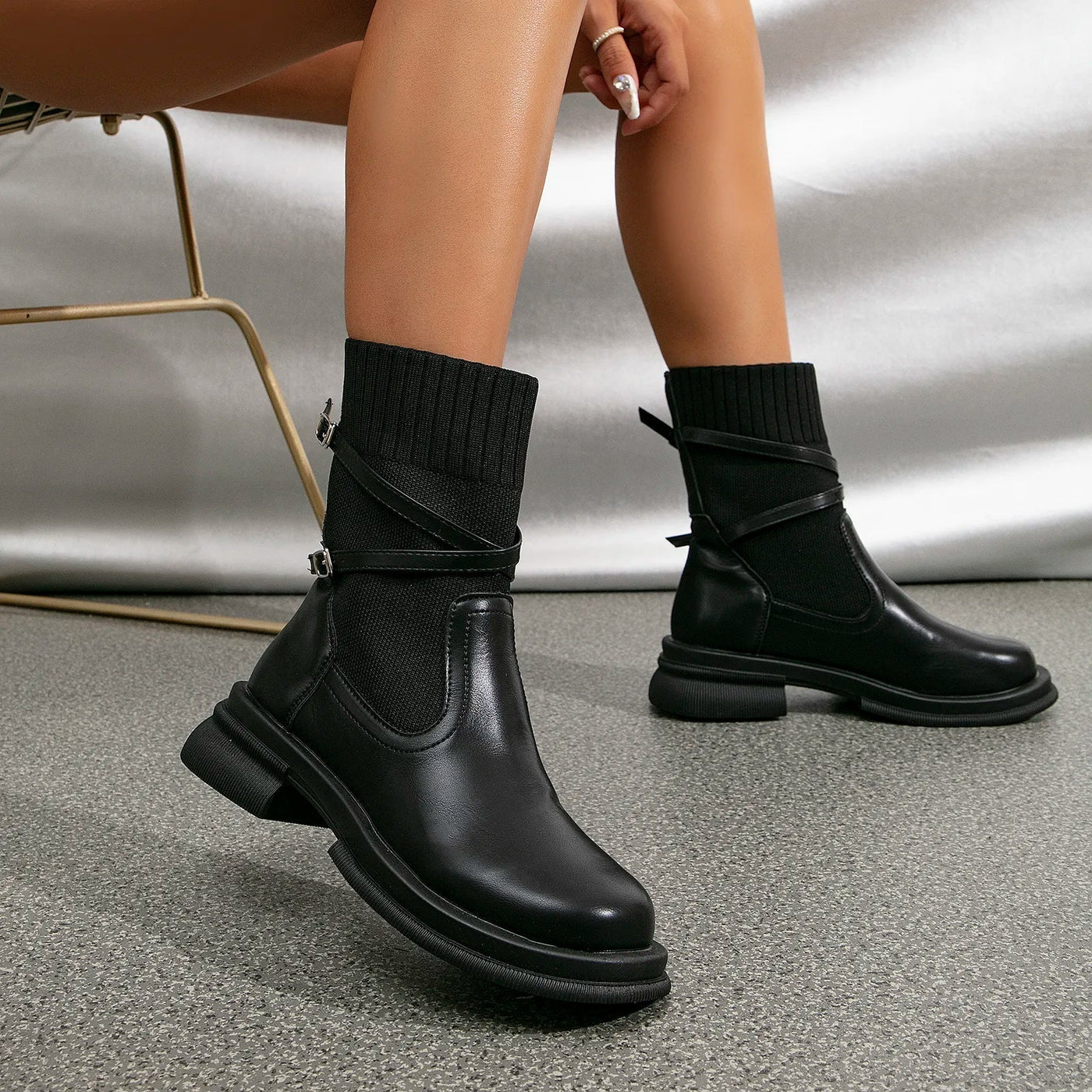Ashford | Elfrid – Women’s Retro Platform Boots with Chunky Sole & Vintage Design