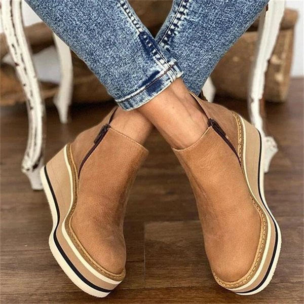 Ashford | Elise – Women’s Leather Ankle Boots with Sleek Silhouette & Cushioned Fit
