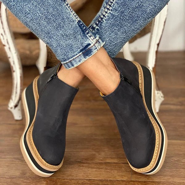 Ashford | Elise – Women’s Leather Ankle Boots with Sleek Silhouette & Cushioned Fit