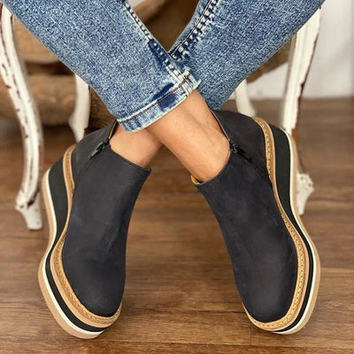 Ashford | Elise – Women’s Leather Ankle Boots with Sleek Silhouette & Cushioned Fit