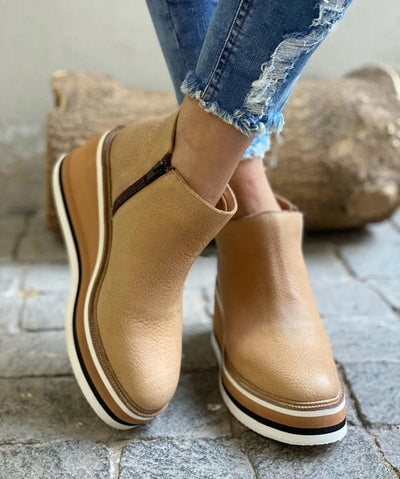 Ashford | Elise – Women’s Leather Ankle Boots with Sleek Silhouette & Cushioned Fit