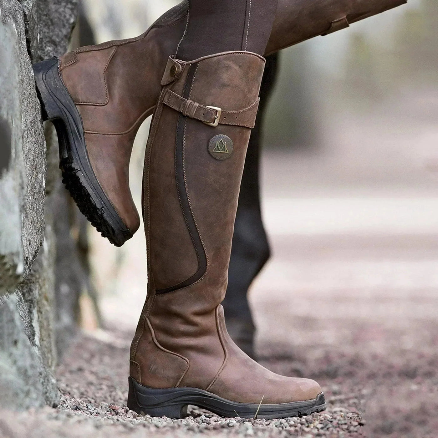 Ashford | Elspeth – Women’s Waterproof PU Leather Riding Boots with Warm Lining