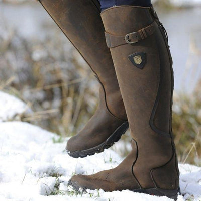 Ashford | Elspeth – Women’s Waterproof PU Leather Riding Boots with Warm Lining