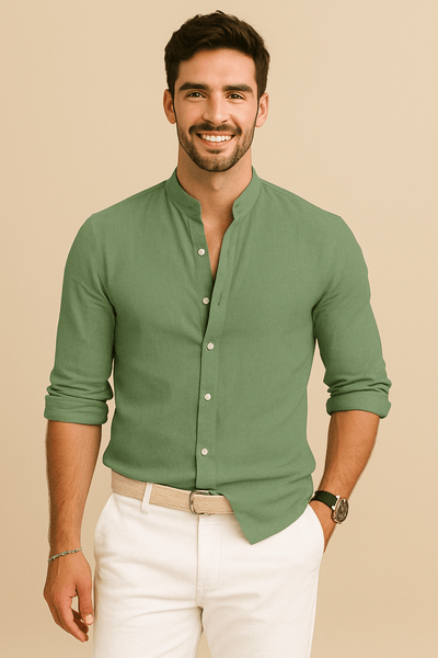 ASHFORD | Gerard Lightweight Breathable Casual Linen Button - Up Shirt - Ashford London Clothing