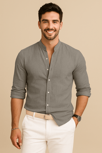 ASHFORD | Gerard Lightweight Breathable Casual Linen Button - Up Shirt - Ashford London Clothing