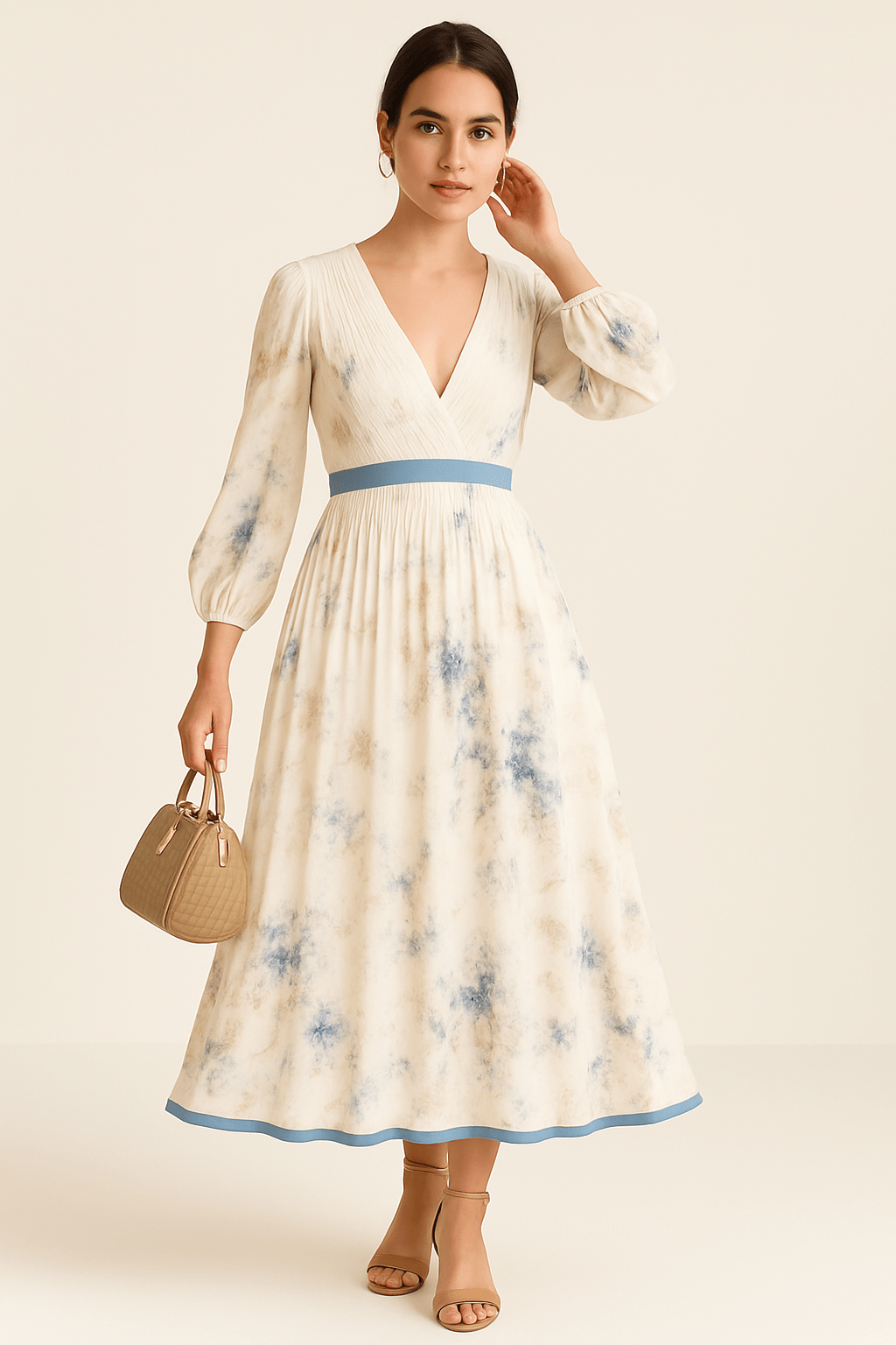 Ashford | Grace Midi Dress – Refined Elegance, Soft Fit, Everyday Confidence - Ashford London Clothing