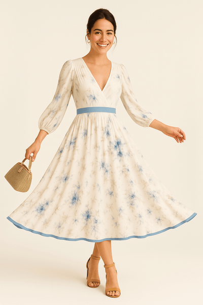 Ashford | Grace Midi Dress – Refined Elegance, Soft Fit, Everyday Confidence - Ashford London Clothing