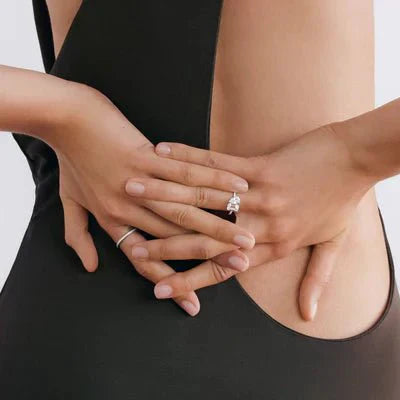Ashford | Heide – Emerald & Crushed Ice Pavé Ring - Ashford London Clothing