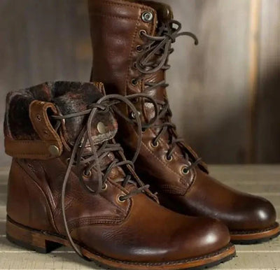 Ashford | Ingrid – Women’s Lace-Up Ankle Boots Durable Sole, PU Leather, Outdoor Style