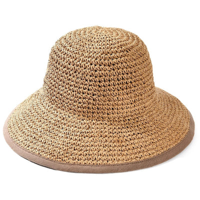 Ashford | Isla Women’s Summer Straw Hat – Foldable – Wide Brim – UV Protection - Unisize - Ashford London Clothing