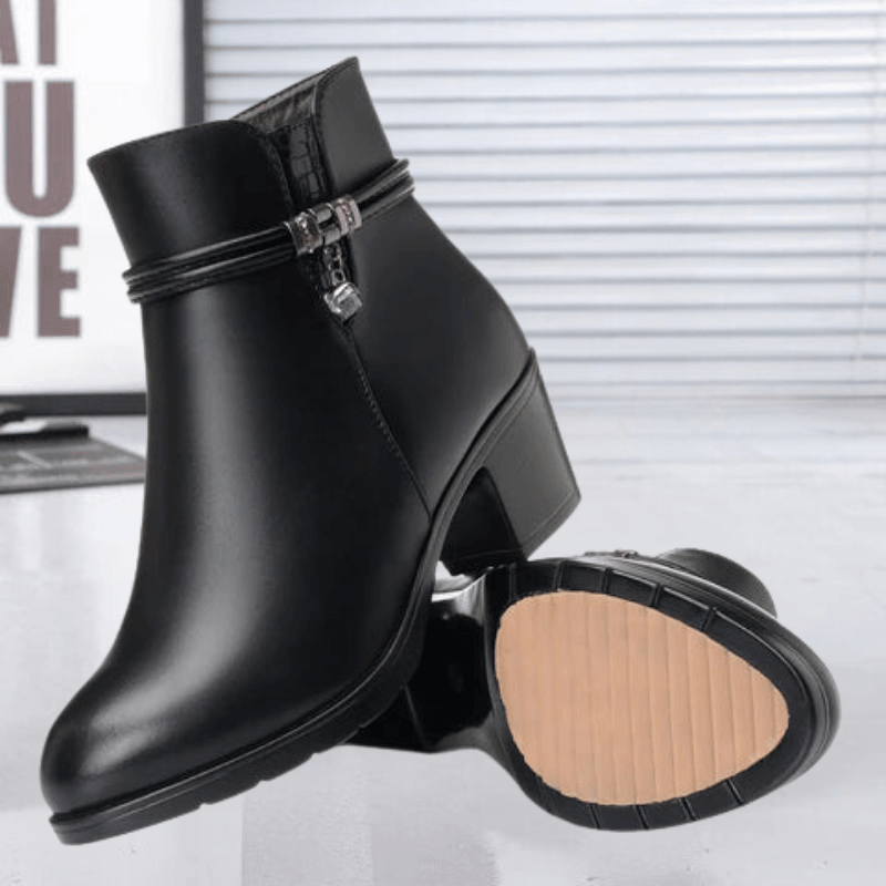 Ashford | Isolde – Women’s Suede Ankle Boots with Side Zip & Cushioned Insole