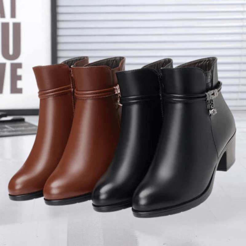 Ashford | Isolde – Women’s Suede Ankle Boots with Side Zip & Cushioned Insole