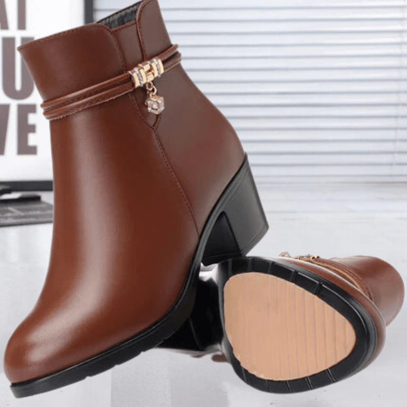 Ashford | Isolde – Women’s Suede Ankle Boots with Side Zip & Cushioned Insole